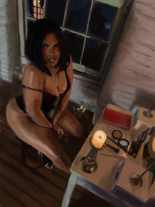 The Look in her eyes Print