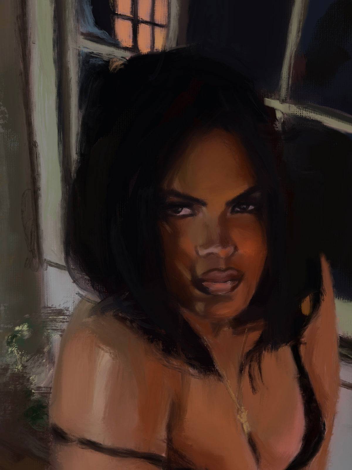 The Look in her eyes Print