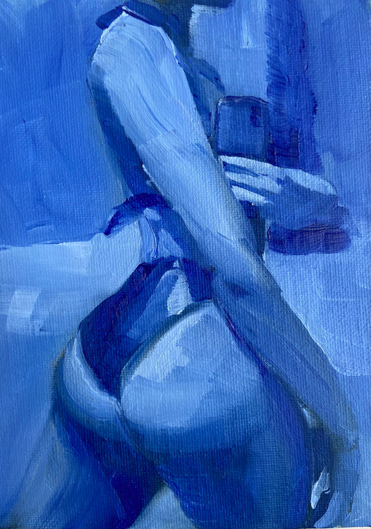 ‘Lady in Blue’ Print